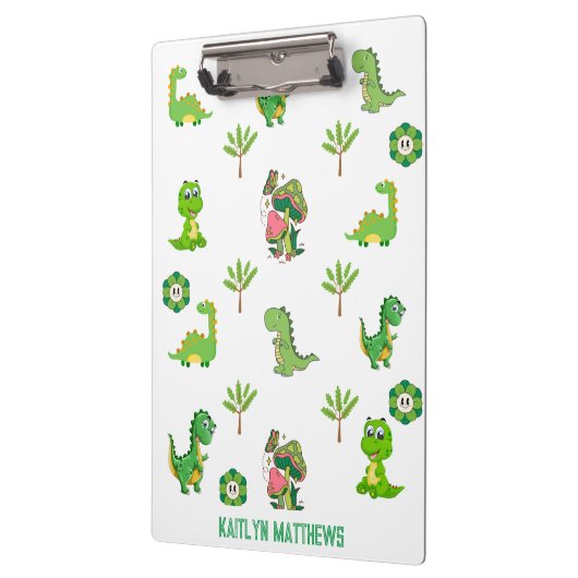 Kleine Dino School, gepersonaliseerd Terug naar Sc Klembord (Links)