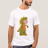 Kleine dino spookt 's nachts t-shirt (Voorkant)