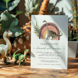 Kleine Dinosaur Baby Shower Kaart