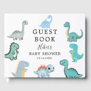 Kleine Dinosaur Cute Baby Shower Gastenboek