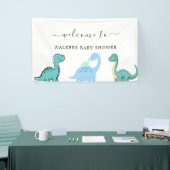 Kleine Dinosaur Cute Baby Shower Spandoek (Beurs)