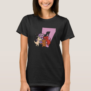 Kleine dinosauriërs vieren zevende kinderdag 7 t-shirt