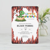 Kleine Dinosauris Komt Er Aan Kaart (Staand voorkant)