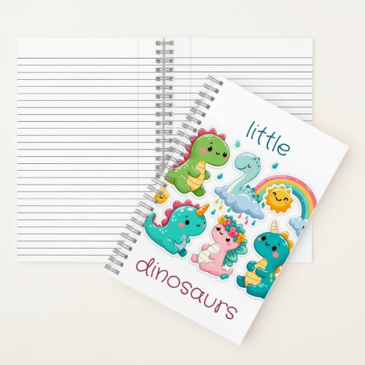 kleine DINOSAURUS, AARDIGE DINOSAURUS Spiraal Note Notitieboek (Binnen)