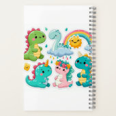 kleine DINOSAURUS, AARDIGE DINOSAURUS Spiraal Note Notitieboek (Achterkant)