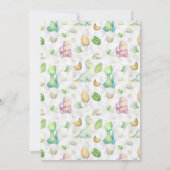 Kleine dinosaurus Baby shower Kaart (Achterkant)