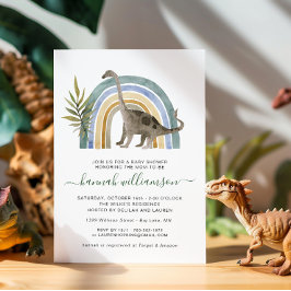 Kleine dinosaurus Baby shower uitnodiging