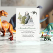 Kleine dinosaurus Baby shower uitnodiging