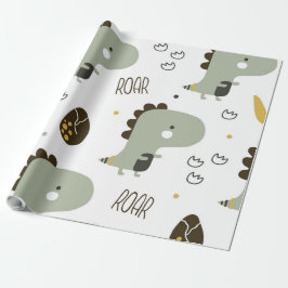 Kleine dinosaurus cadeaupapier