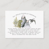 Kleine dinosaurus | Display Douche Uitnodiging inv Informatiekaartje (Voorkant)