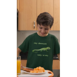 Kleine dinosaurus, erg eng t-shirt