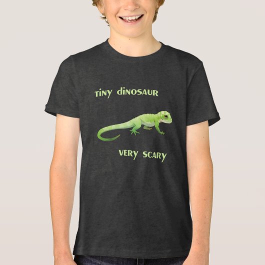 Kleine dinosaurus, erg eng Tri-Blend shirt (Voorkant)