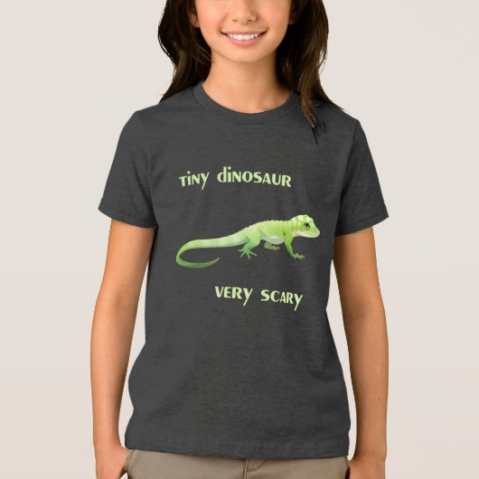 Kleine dinosaurus, erg eng Tri-Blend shirt (Voorkant)