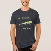 Kleine dinosaurus, erg eng Tri-Blend shirt (Voorkant)