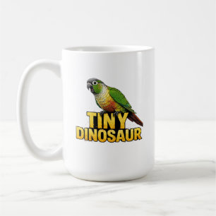 Kleine dinosaurus groenwangparkiet koffiemok
