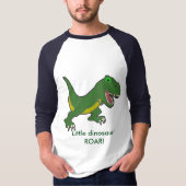 Kleine dinosaurus met lange mouwen t-shirt (Voorkant)