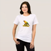 Kleine dinosaurus zon conure Tri-Blend shirt (Voorkant volledig)