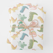 Kleine dinosaurusvormer inpakpapier vel (In situ)
