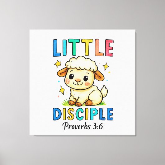Kleine Discipel Spreuken 3:6 Canvas Afdruk (Voorkant)