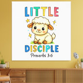 Kleine Discipel Spreuken 3:6 Canvas Afdruk (Insitu (Woonkamer))