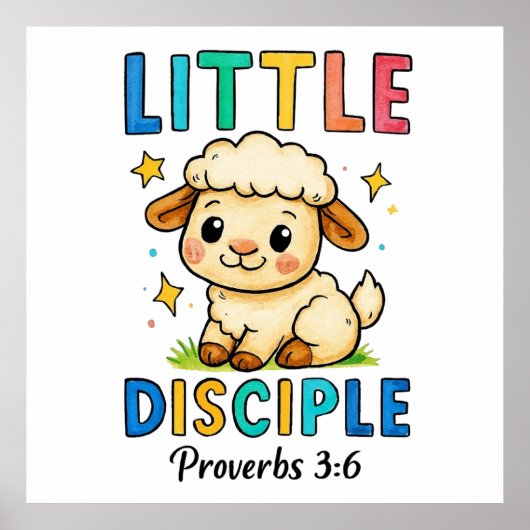 Kleine Discipel Spreuken 3:6 Poster (Voorkant)