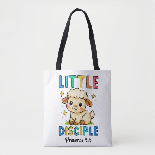 Kleine Discipel Spreuken 3:6 Tote Bag (Voorkant)