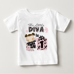 Kleine Diva 1e Verjaardag Tshirts en geschenken