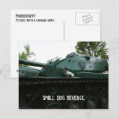 Kleine Dog Revenge. Briefkaart (Voorkant / Achterkant)