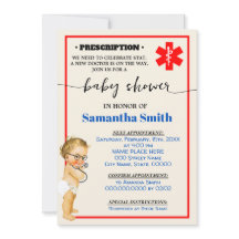 Kleine dokter is op weg naar medisch Baby shower