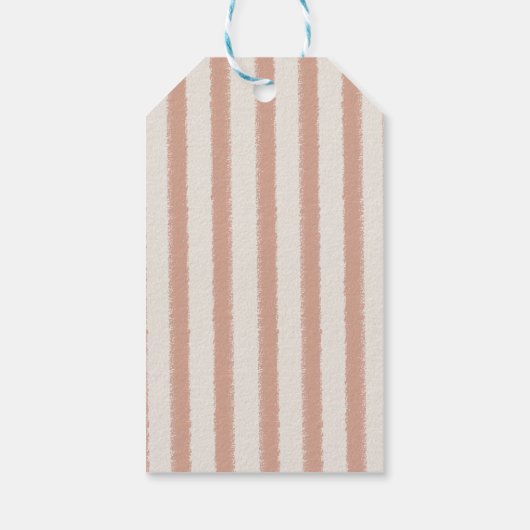 Kleine domme gans roze ballon verjaardag bedankt cadeaulabel (Achterkant)