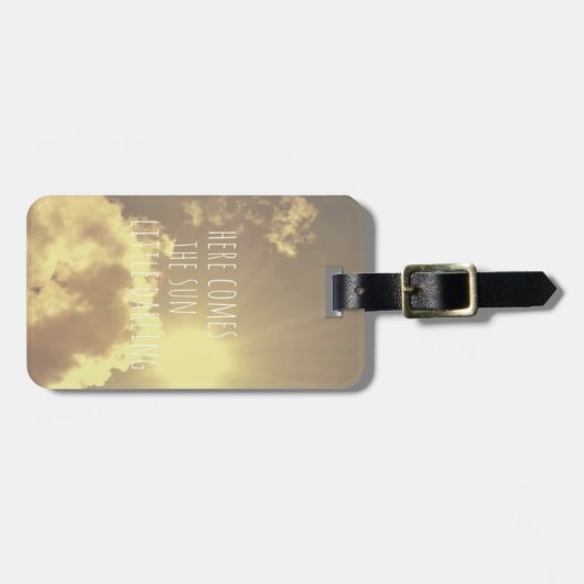 Kleine donkere Bagagelabel (Voorkant horizontaal)