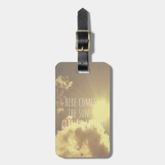 Kleine donkere Bagagelabel (Voorkant verticaal)