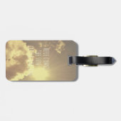 Kleine donkere Bagagelabel (Achterkant horizontaal)