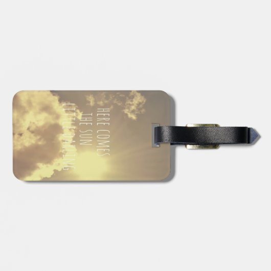 Kleine donkere Bagagelabel (Achterkant horizontaal)