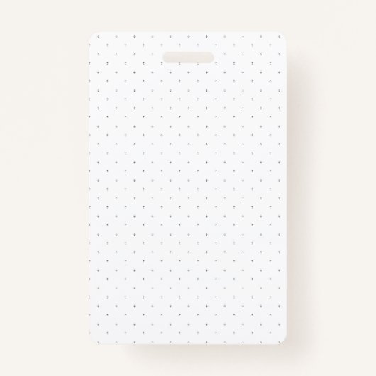 Kleine, donkergrijze plus borden en stippen gerang badge (Achterkant)
