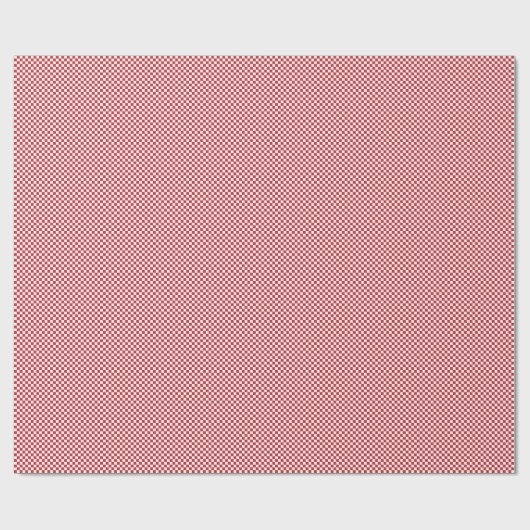 Kleine donkerrode en witte cheques die papier verp (Vlak)