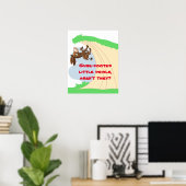 Kleine Donkey, op zijn plaats Poster (Thuiskantoor)