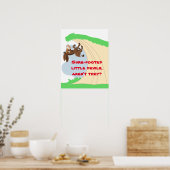 Kleine Donkey, op zijn plaats Poster (Keuken)