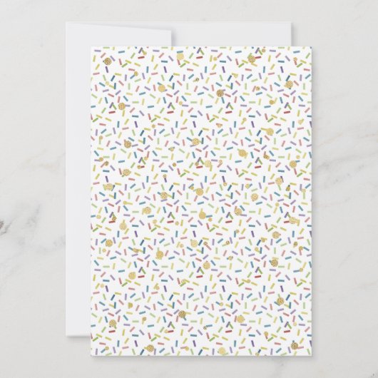 Kleine Donut Boys 1st Birthday Uitnodigingen (Achterkant)