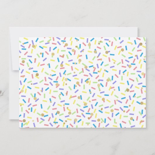 Kleine Donut Boys 1st Birthday Uitnodigingen (Achterkant)