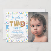 Kleine Donut Boys 2e verjaardag Kaart (Voorkant)