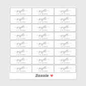 Kleine Doorschijnende Clear Make-up Label Lip Glos (Vel)