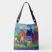 Kleine dorps tas cross body tas (Voorkant)
