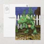 Kleine draak briefkaart (Voorkant / Achterkant)