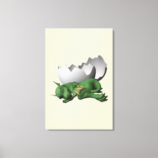 Kleine Draak Canvas Afdruk (Voorkant)