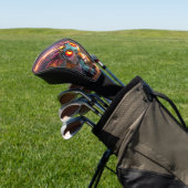 Kleine Draak, Grote Energie – De Ember Clockling Golfheadcover (Insitu)
