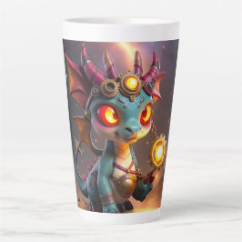 Kleine Draak, Grote Energie – De Ember Clockling Latte Mok