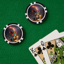 Kleine Draak, Grote Energie – De Ember Clockling Poker Chips
