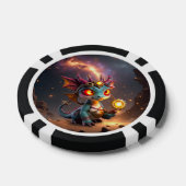 Kleine Draak, Grote Energie – De Ember Clockling Poker Chips (Enkel)