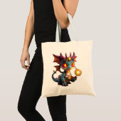 Kleine Draak, Grote Energie – De Ember Clockling Tote Bag (Voorkant (product))